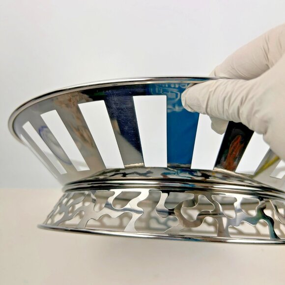 George J. Sowden Bodum Polished Stainless Steel Design 13" Bowl 1987 Sereno - Picture 10 of 16